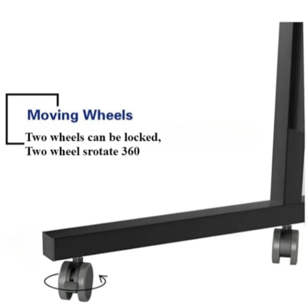 Adjustable Height Mobile Stand Up Desk With Wheels, Portable Standing Desk, Portable Rolling Laptop Desk, Small Computer Desk For Home Living Room