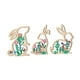 thumbnail image 3 of 3pcs Decoración de conejitos de Pascua, adorno de conejo, decoración decorativa de mesa, placa de escritorio de letreros de madera para sala de estar, 3 of 9