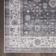thumbnail image 4 of Nourison Fulton Floral Vintage Non-Slip Flatwoven Indoor Rug Charcoal 2'3" x 7'6", 4 of 5
