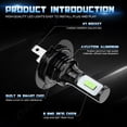 thumbnail image 5 of 8000K Ice Blue LED Headlight Bulbs Combo Kit For Volkswagen GTI 2006 2007 2008 2009, 5 of 8