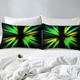 thumbnail image 4 of Erosebridal Gradient Striped Fitted Sheet Set Twin, Abstract Line Bedding Twin Size, Geometric Decor, 2pcs,（No Top Sheet）, 4 of 6
