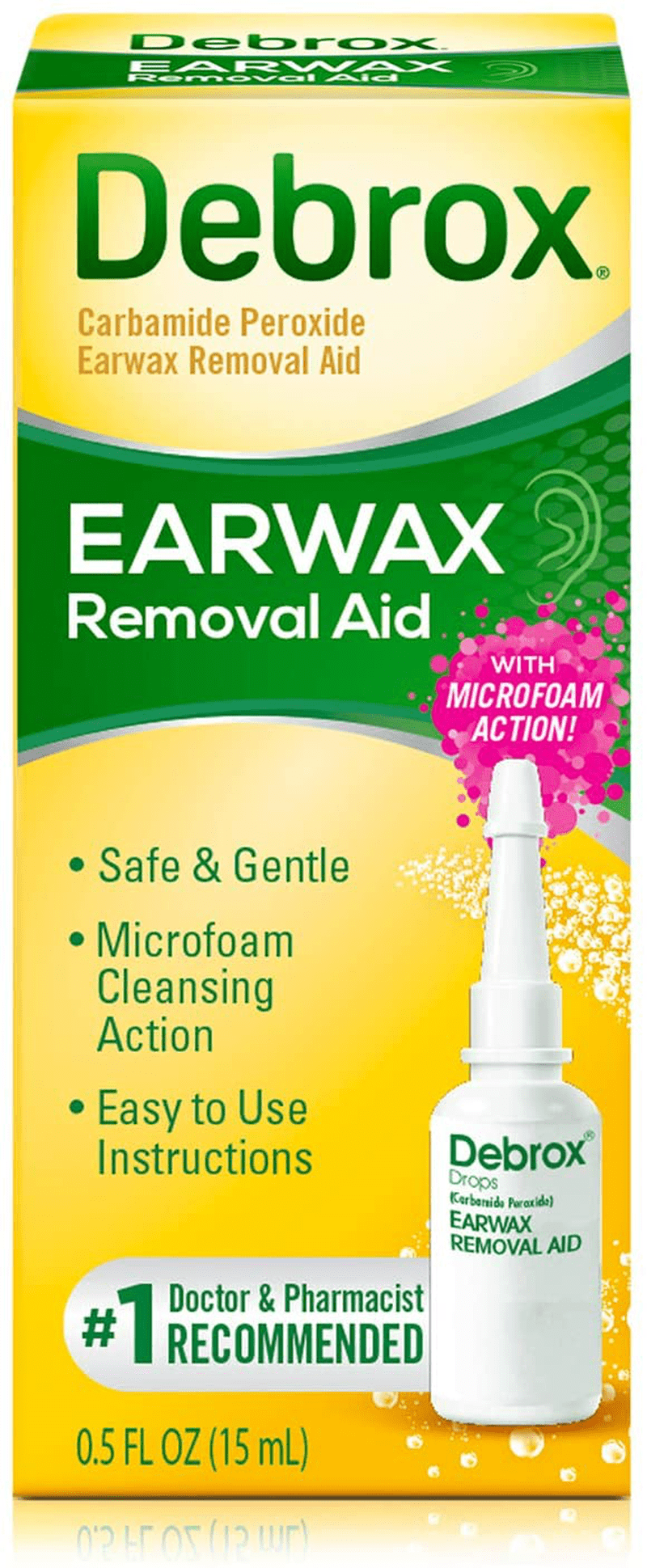Debrox Earwax Removal Aid, 0.5 oz Earwax Removal Drops - Walmart.com