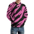 thumbnail image 5 of Pink Black Stripes Pattern 3D Print Hoodie Men Women Autumn Thin Pullover Sweatshirt Vintage Streetwear Tops, 5 of 6