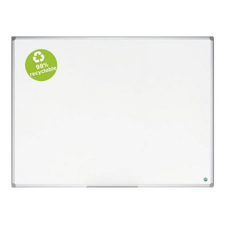 MasterVision Earth Platinum Pure White - Whiteboard - wall mountable - 35.4 in x 23.6 in - ceramic steel - magnetic - white
