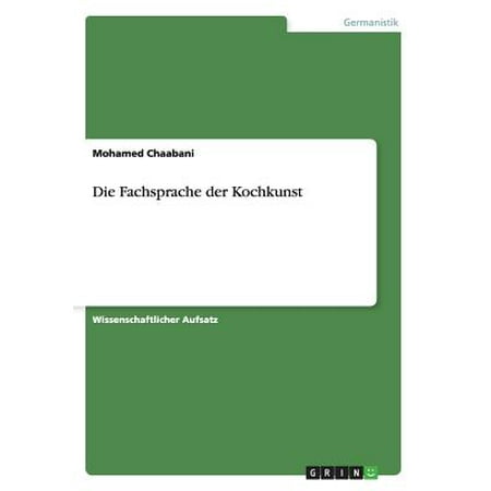 Dissertation fachsprache der kochkunst
