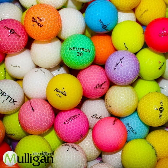 Mulligan - 50 balles de golf récupées Crystales 5A/4A, Mix