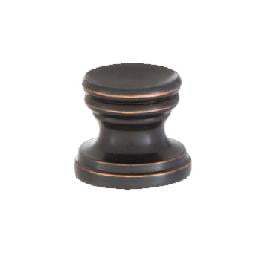 B&P Lamp® Cup Shaped Design, Base Only Finial, Oiled Bronze Finish