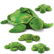 Prextex Plush Turtle with with 3 Little Plush Baby Turtles Zip in Plushlings Collection Stuffed Animals Playset | Little Stuffed Animals, Plush Toys, Stuffed Animals for Babies