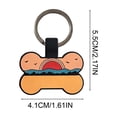 thumbnail image 3 of Placas de identificación personalizadas para mascotas: placas de identificación silenciosas de silicona ligera con grabado permanente para collar., 3 of 6