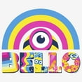 thumbnail image 2 of Women's Minions: The Rise of Gru Bello Rainbow Arch  Graphic Tee White Small, 2 of 4