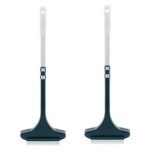 Eoozwa No Dismantling Window Screen Brush Two In One Glass Scraper for Household Cleaning Sand Net Removal Wet Dry Use Detachable Handle Tool