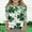 Green, variant on Girls St Patricks Day Shirt Long Sleeve Shamrock Print Green Top Holiday Festival Outfit Soft Cotton Tee,Size 7 T