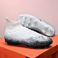 thumbnail image 3 of Botas de fútbol de alta calidad para hombre, zapatos de fútbol, tobillo alto, TF/FG, antideslizante, entrenamiento, ultraligero, cómodo, hierba, venta al por mayor, 3 of 5