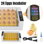 Zaqw 24 Eggs Incubator with Automatic Egg Turner for Chickens Ducks Quail Birds