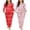 B-white Christmas Print&red Christmas Print, variant on Womens Two Pack Sleep Set Long Sleeve Shirt and Jogger Bottoms Lounge Wear Nightwear with Pockets