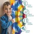 thumbnail image 3 of Blackout Kids Curtains,Colorful Rainbow Tie Dye Spiral Pattern Childrens Insulated Curtains Set Of 2,Bedroom Essentials,Toddler Room Decor 42"x54", 3 of 5