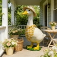 thumbnail image 5 of Porch Goose Outfit Set for 23 Inch Decorative Goose Figurine Includes Sun Hat and Triangle Scarf Suitable for Outdoor Holiday Display, 5 of 7