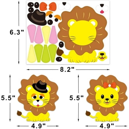 18 Animals Stickers for Kids EVA Foam Animal Craft Kit DIY Create Your Own Animal for Animal Woodland Zoo Birthday Party Supplies | Walmart Canada 18 Animals Stickers for Kids EVA Foam Animal Craft Kit DIY Create Your Own Animal for Animal Woodland Zoo Birthday Party Supplies | Walmart Canada