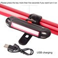 thumbnail image 4 of Kit de luces LED para bicicleta recargables por USB a prueba de agua para ciclismo (delantero y trasero) 4 modos luces de seguridad nocturnas 100 lúmenes-- Sincero Electrónica, 4 of 5