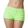 thumbnail image 2 of BellaSous Malco Modes Bragas sexis con volantes para mujer Tanga Dance Bloomers Sissy Booty Shorts (verde manzana, extragrande) BellaSous 301-AP-XL, 2 of 2
