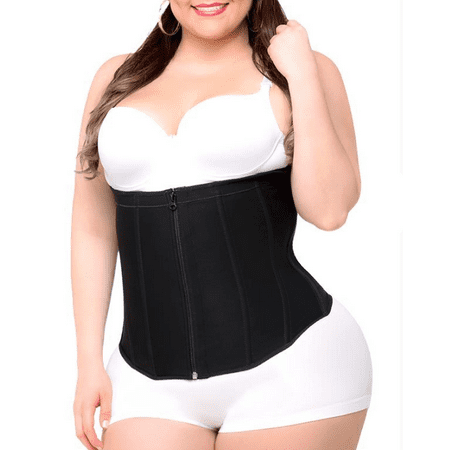 

Plus Size Waist Trainer Body Shaper Zipper Cincher Clip On Corset