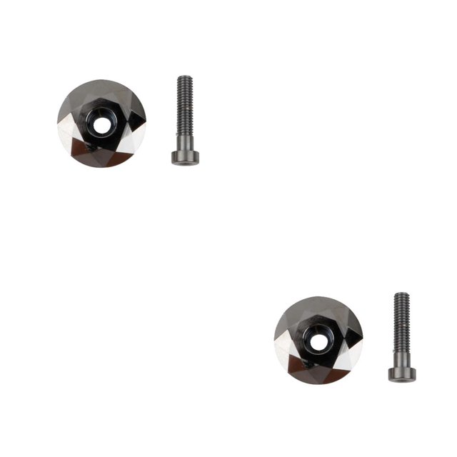 Maytalsory Housse de Roulement CNC pour Vélo Bol Tiges Professionnelles Capuchons Compacts Colorés/or/argent Pièces de Direction de Casque Argent 2Set