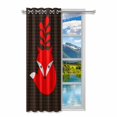 thumbnail image 2 of MKHERT Little Red Fox Blackout Window Curtain Drapes Bedroom Living Room Kitchen Curtains 52x84 inch, 2 of 2