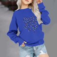 thumbnail image 2 of Odeerbi Toddler Boys Girls Christmas Crewneck Sweatshirts Fall Winter Pullover Sweatshirt Kids Long Sleeve Christmas Pattern T-shirt Sweatshirt Top Toddler Clothes Blue, 2 of 5