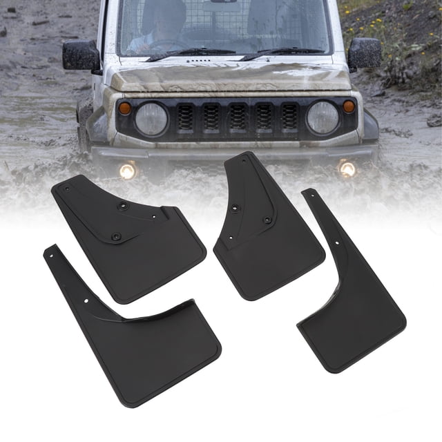 FLÁPES DE LODO ESTABLECIDO, GUERDERÍA DE BARRO DE LA Rueda de Automóvil 4 Piezas de Protectión Trasera Protectora para Jimny 2019 A 2023