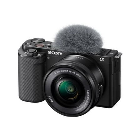 Sony - Alpha ZV-E10 Kit Mirrorless Vlog Camera with 16-50mm Lens - Black