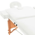 thumbnail image 3 of vidaXL 2-Zone Folding Massage Table 10 cm Thick White, 3 of 5