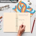 thumbnail image 2 of Retro Rainbow Abstract Spiral Journal Notebook College Ruled Notebook 8.3" x 5.7" A5 Lined Thick Paper Page, 2 of 6