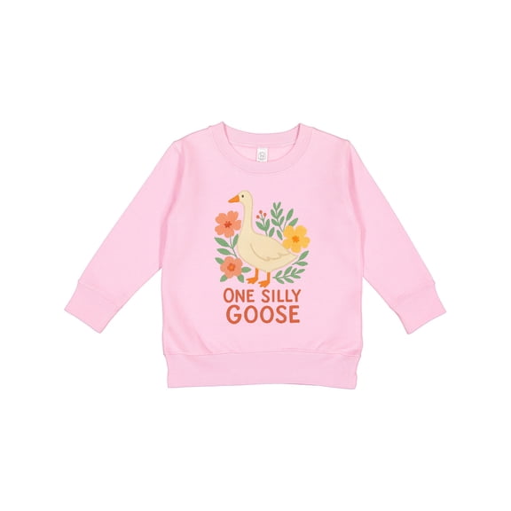 Inktastic One Silly Goose Cute Animal Design Toddler Sweatshirt