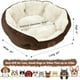 thumbnail image 3 of Cama para mascotas Asvin Small para perros pequeños y gatos de interior, color marrón, 3 of 6