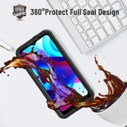 Shellbox for Moto G Pure 2021 Case, Waterproof Dustproof Case Built-in Screen Protector, Full Body Shockproof Protective Cover for MOTO G Pure 2021 6.5 inch (Black)