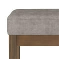 thumbnail image 3 of Pemberly Row 26" Faux Air Leather Ottoman Bench in Distressed Gray Taupe, 3 of 6