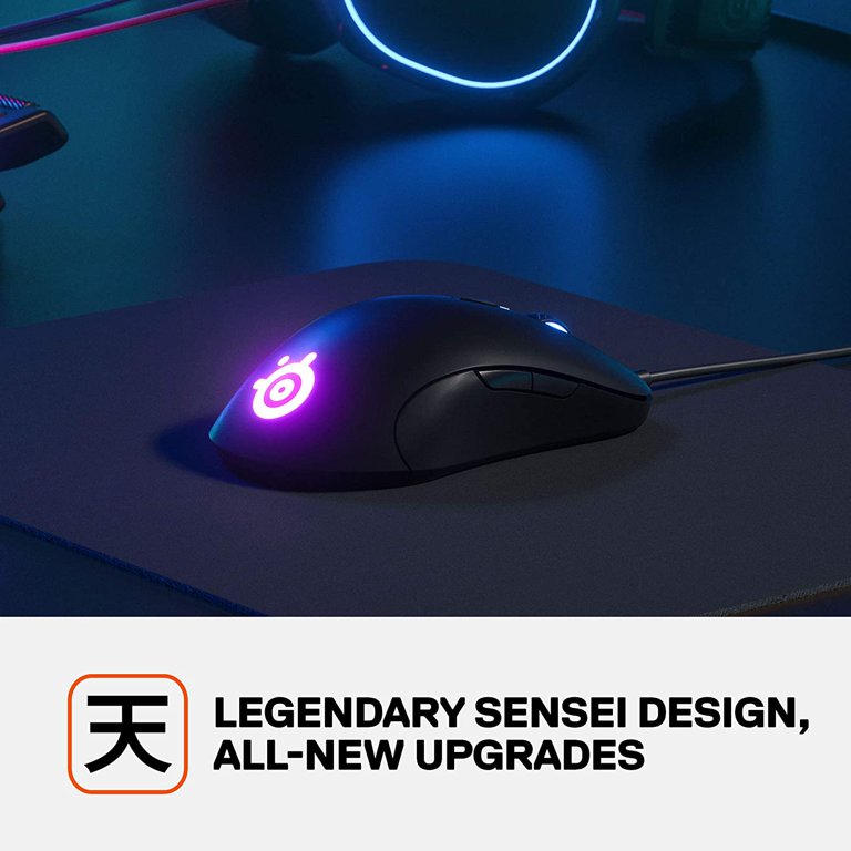 SteelSeries Rival 5 Gaming Mouse with PrismSync RGB Lighting and 9  Programmable Buttons – FPS, MOBA, MMO, Battle Royale – 18,000 CPI TrueMove  Air