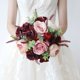 thumbnail image 2 of Burgundy Dusty Bouquet - Champagne Blush Blooming Peony with Eucalyptus Real perfect Bridal Wedding Flowers, 2 of 5