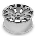 thumbnail image 2 of New OEM Replacement Wheel 20x9 in for 1999-2018 GMC Sierra 1500 Chrome Silver 20 inch Aluminum Rim, 2 of 5
