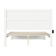 thumbnail image 4 of AFI NoHo 14" Queen Wood Platform Bed with Modern Panel Headboard and Footboard, White, 4 of 6