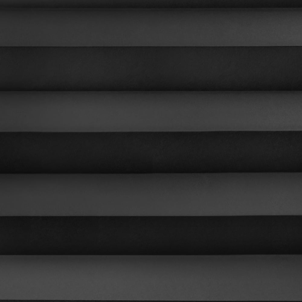Lumi Blackout Cordless (EZ-Clip) Paper Temporary Pleated Shades, 36" x72", Black (6-Pack)
