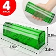 thumbnail image 3 of Humane Catch and Release Indoor / Outdoor Mouse Traps Pack of 4 - Easy Set Durable Traps, Safe for Children, Pets and Humans - Instantly Remove Unwanted Rodents from Your Home, 3 of 6