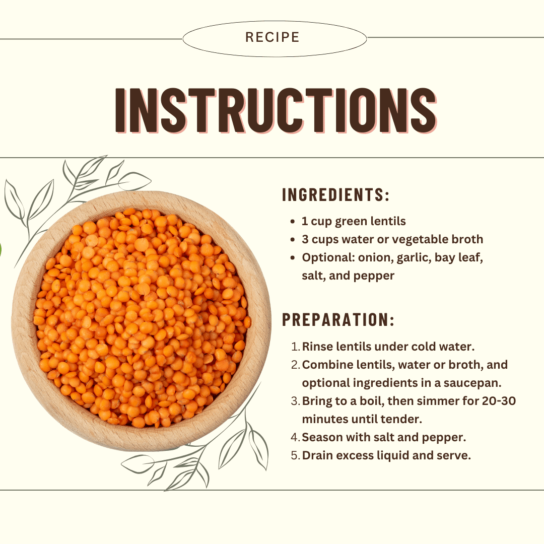 Organic Red Split Lentils, 1 lb. (6 pack) - Mountain High Organics