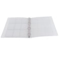 thumbnail image 2 of Transparent Binder Clear Sheet Protector Photo Organizer Badge Storage Book Perforated Ring Collection Folder 6 Pages, 2 of 8