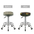 thumbnail image 5 of Rateoe farm tractor Pattern Round Bar Stool Seat Covers,Washable Stool Cushion Slipcover Elastic Bar Chair Covers for 12-14 Inch Chair-14 inch, 5 of 7