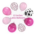 thumbnail image 2 of Globos de látex con estampado de vaca biapiana de 30 cm, color rosa, para fiesta, 2 of 7