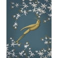 thumbnail image 2 of Fab Funky 20x24 White Modern Wood Framed Museum Art Print Titled - Golden Hummingbird 2, 2 of 4