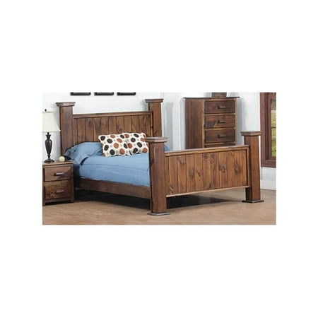 Clarksburg Cabin Queen Bed In Walnut Walmart Com
