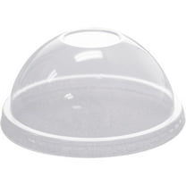 Karat 92mm PET Plastic Dome Lids - No Hole - 1,000 ct