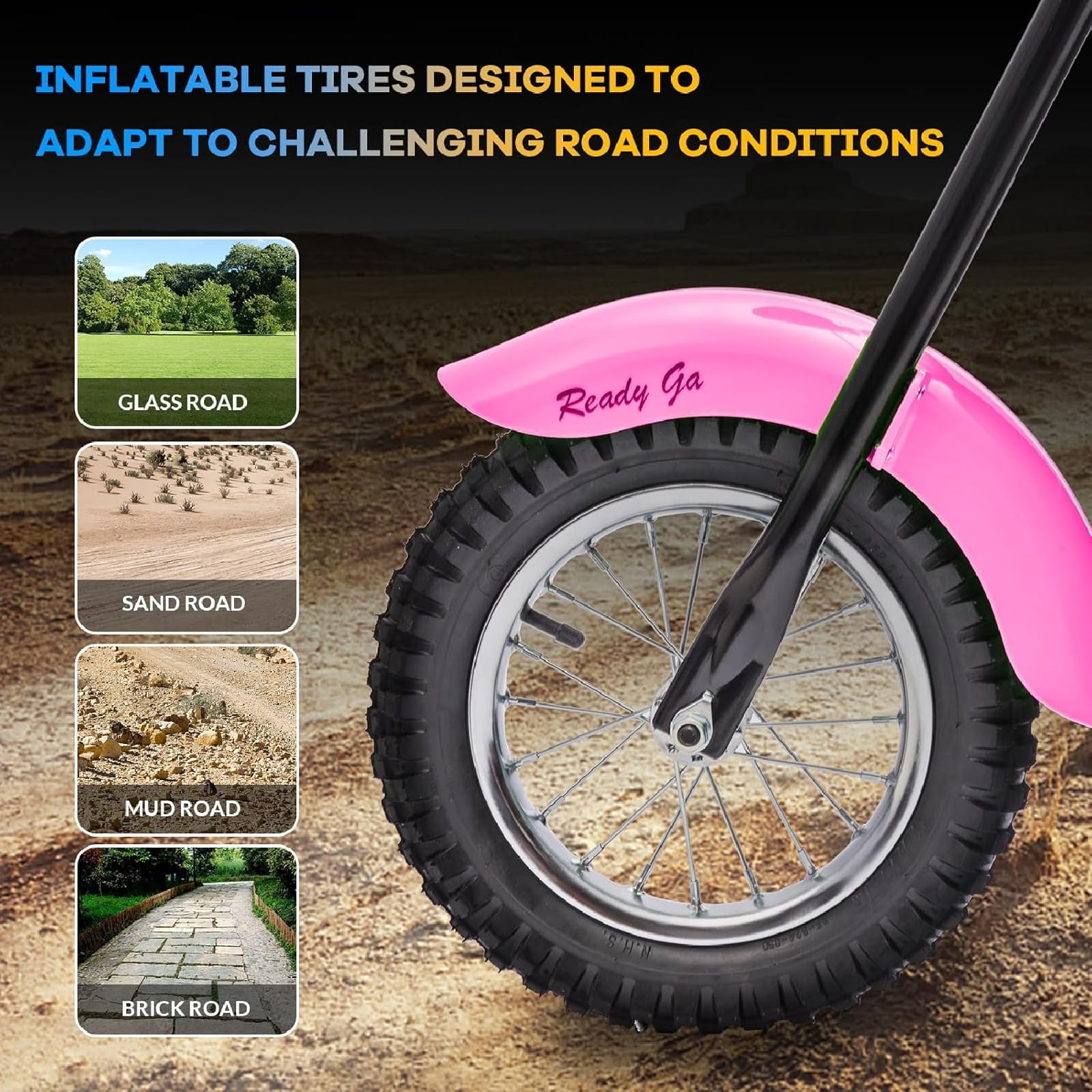 M optimized 24V 250W Kids Electric Dirt Bike Electric Motorcycle with 2 Speed Up to 14 MPH, 60 Min Ride Time, LED Light, Off-Road Dirt Bike for Boys & Girls Ages 6-12